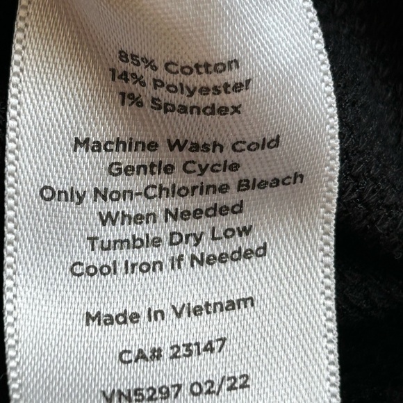 Black Hoodie with Drawstring by T for Talbots Sz M - Picture 4 of 5